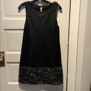 B44 Dressed Black Dress with patterned bottom